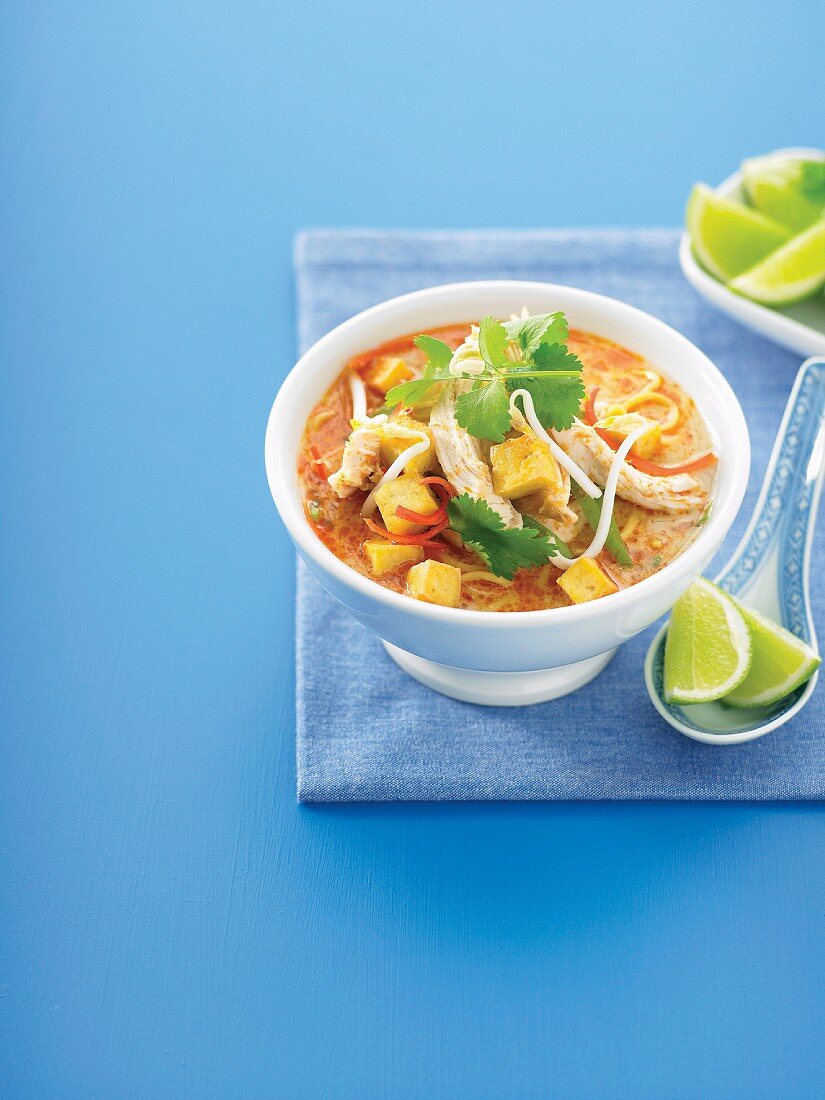 Hähnchen Laksa