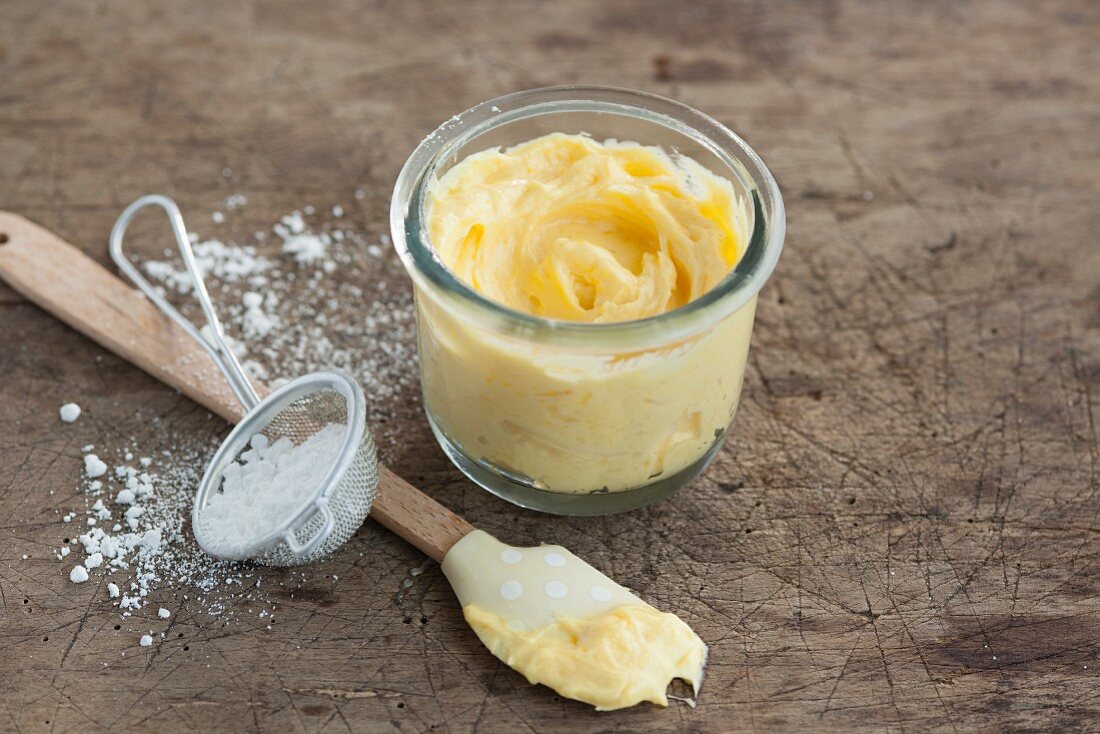Buttercreme mit Pfirsich für Macarons