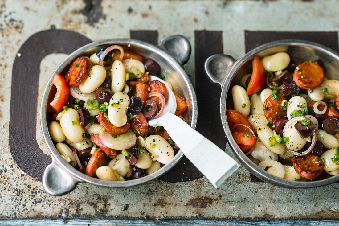 Bohnen-Chorizo-Salat (Spanien)