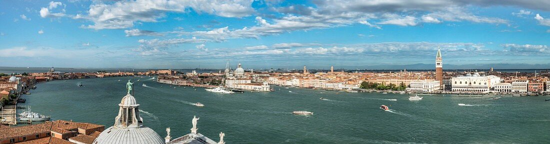 A panoramic view of Venice, Italy