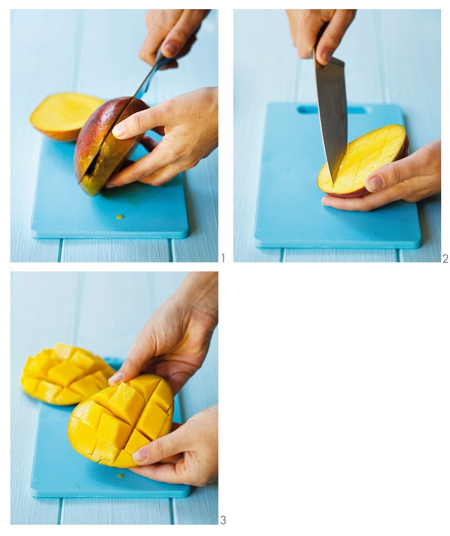 Preparing mango