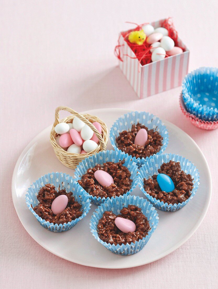 Easter crackle nests