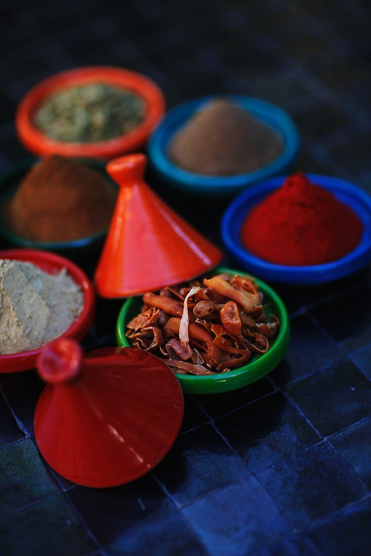 Various spices, Marrakesh, Morocco