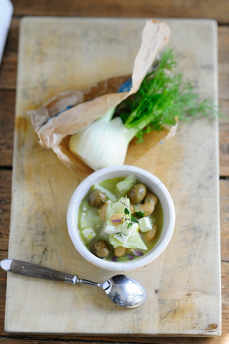 Fennel and bean stew