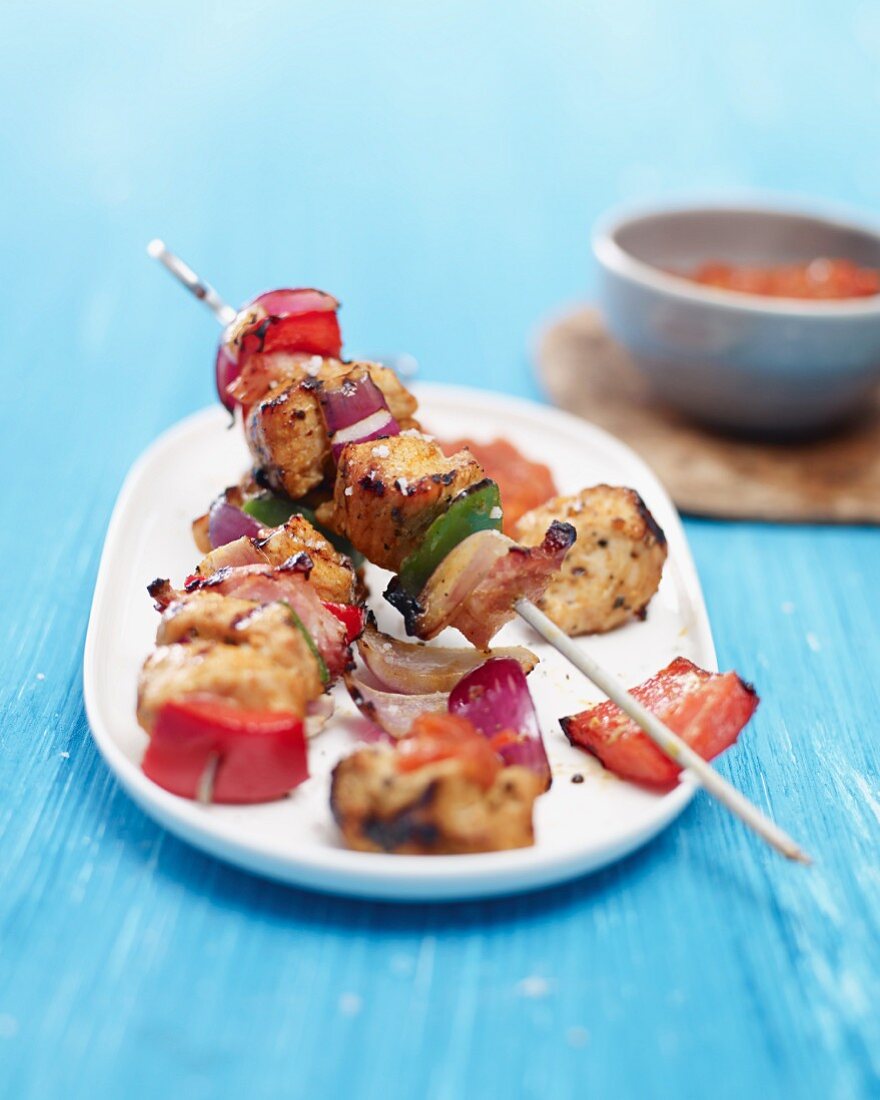 Turkey shish kebabs