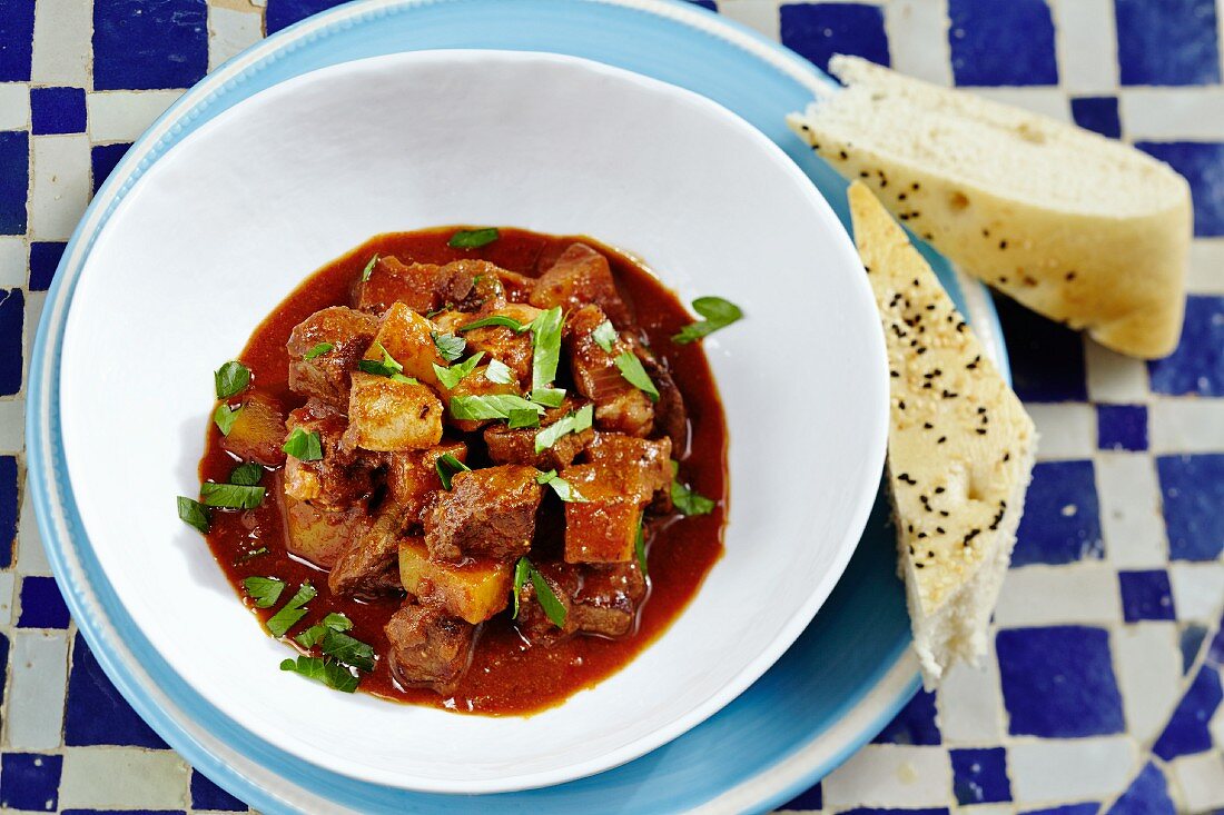 Kamuniya (Tunisian cumin stew)