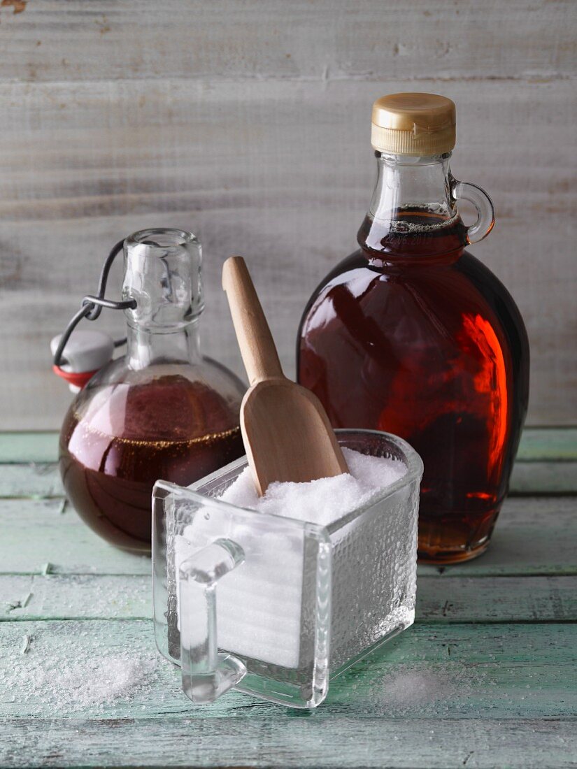 Sweeteners: maple syrup, crystal sugar and yacon syrup