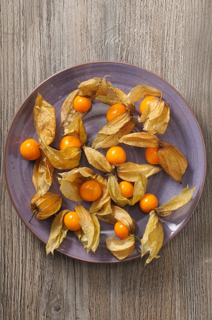 Physalis auf Teller