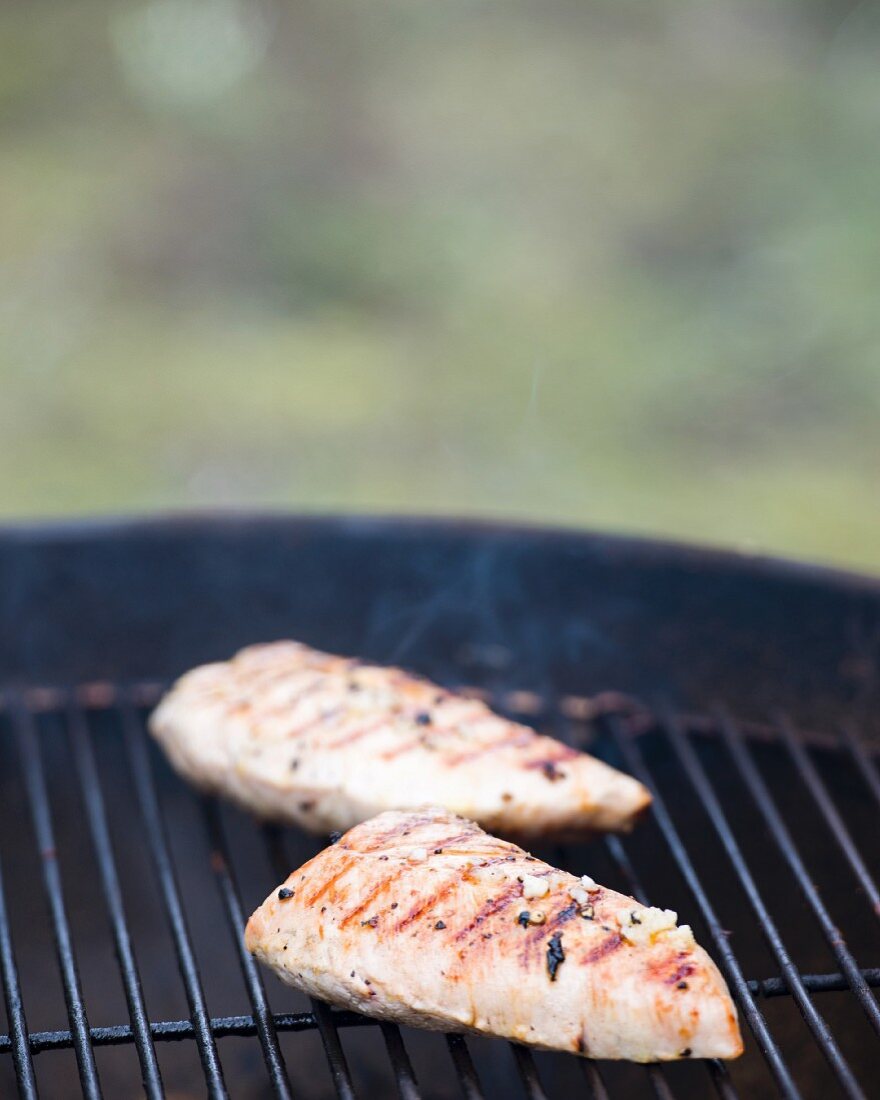 Putenbrustfilet auf dem Grill