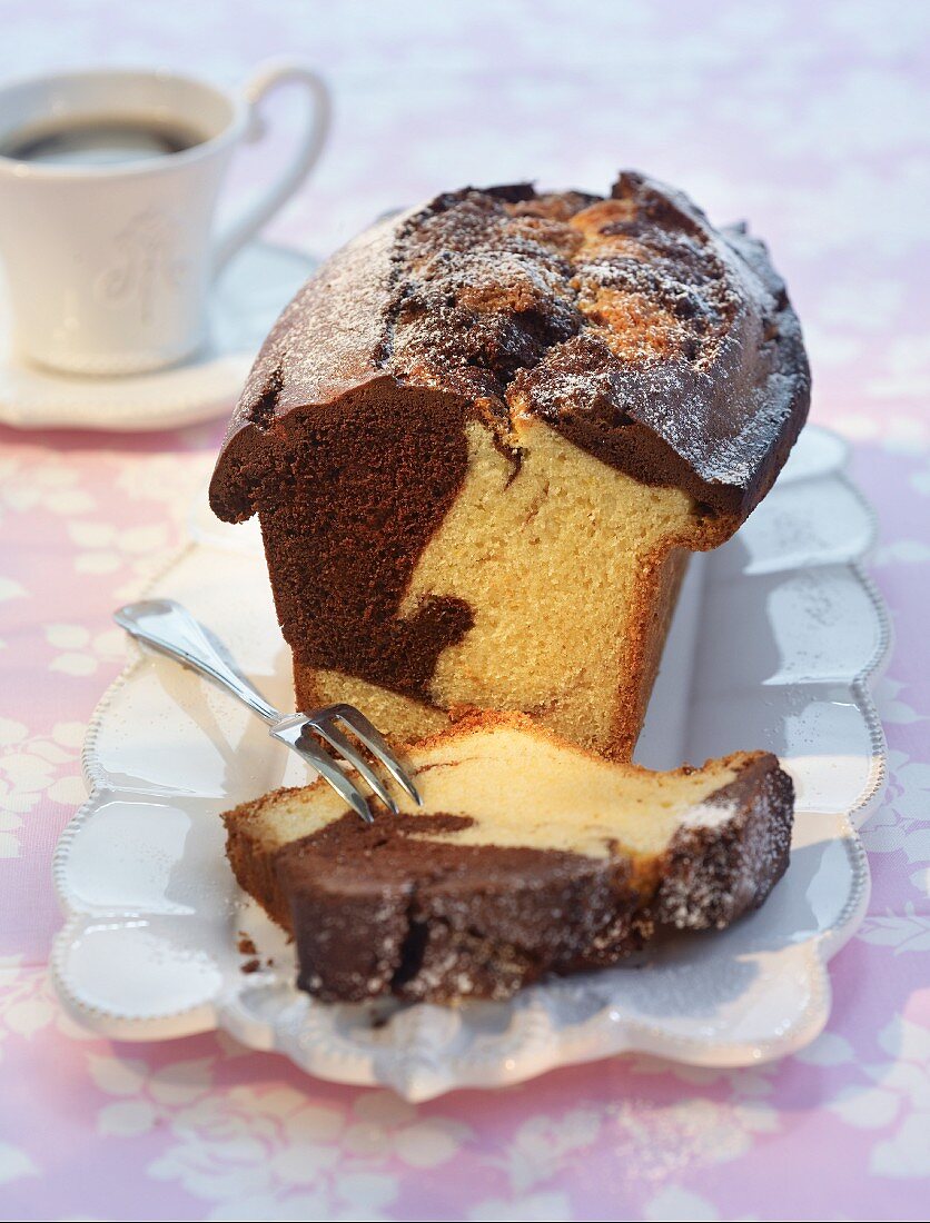 Marble cake with rum