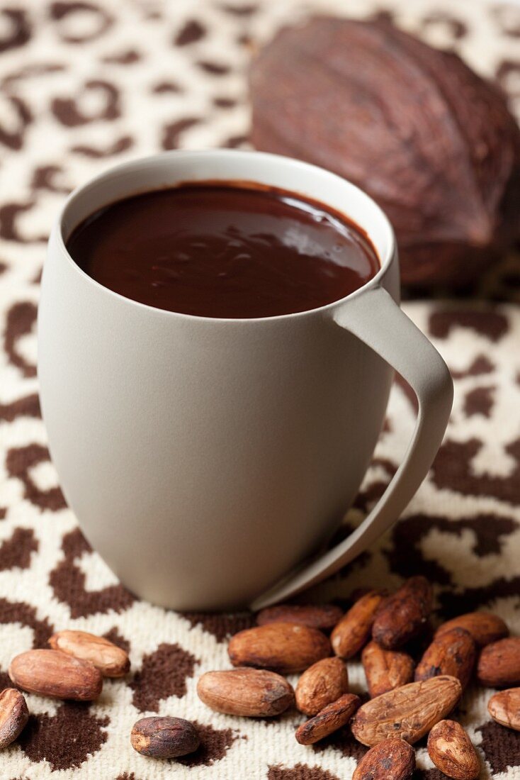 Heisser Kakao in einer Tasse