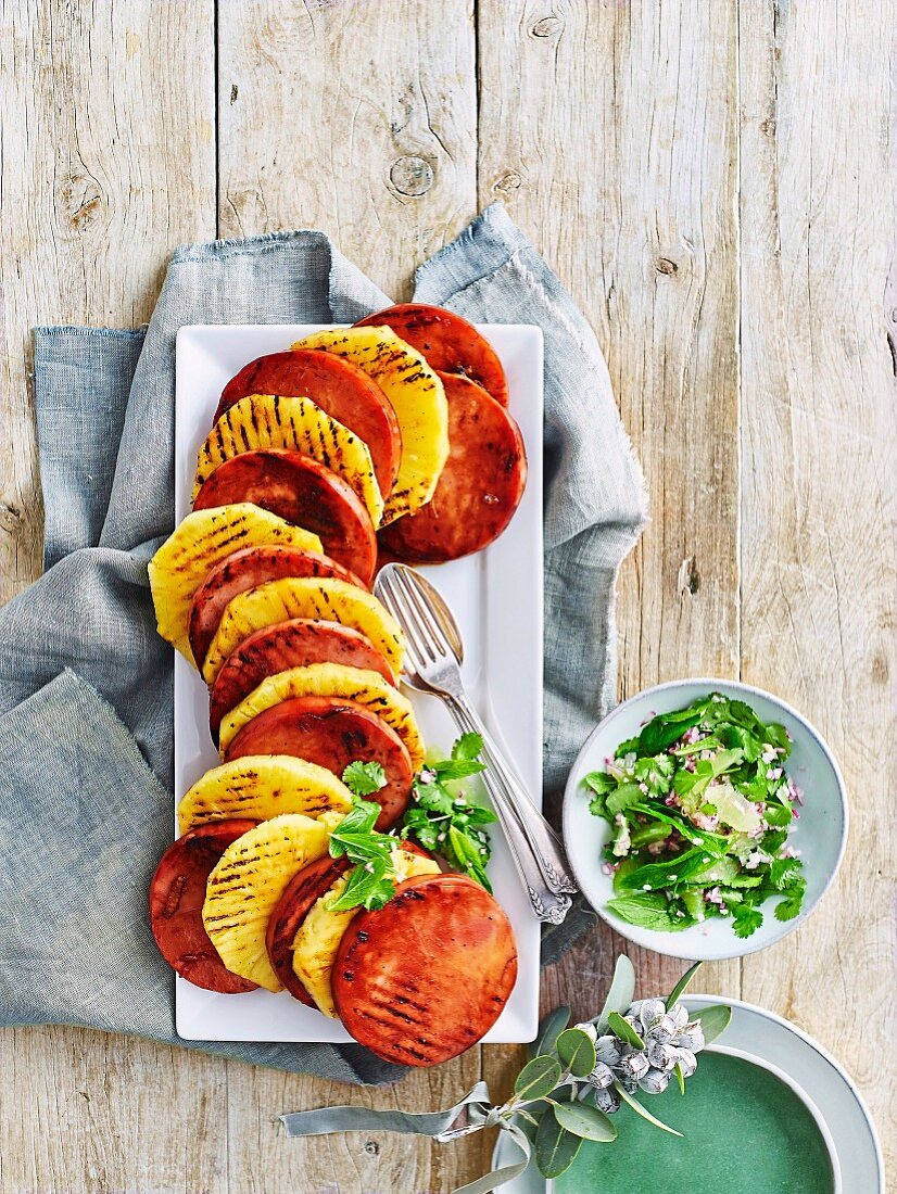 Australian Christmas - Take it Outdoors - Sticky Marmalade Ham Steaks with Pineapple