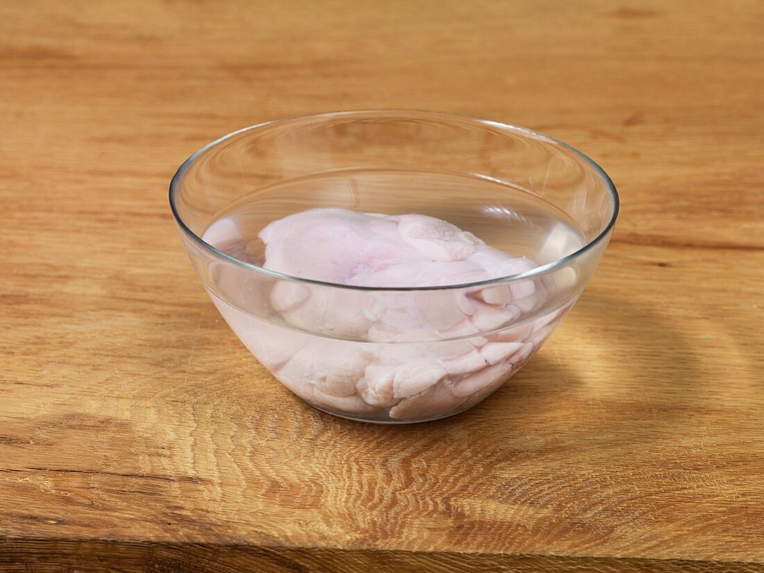 Stick rice being washed multiple times