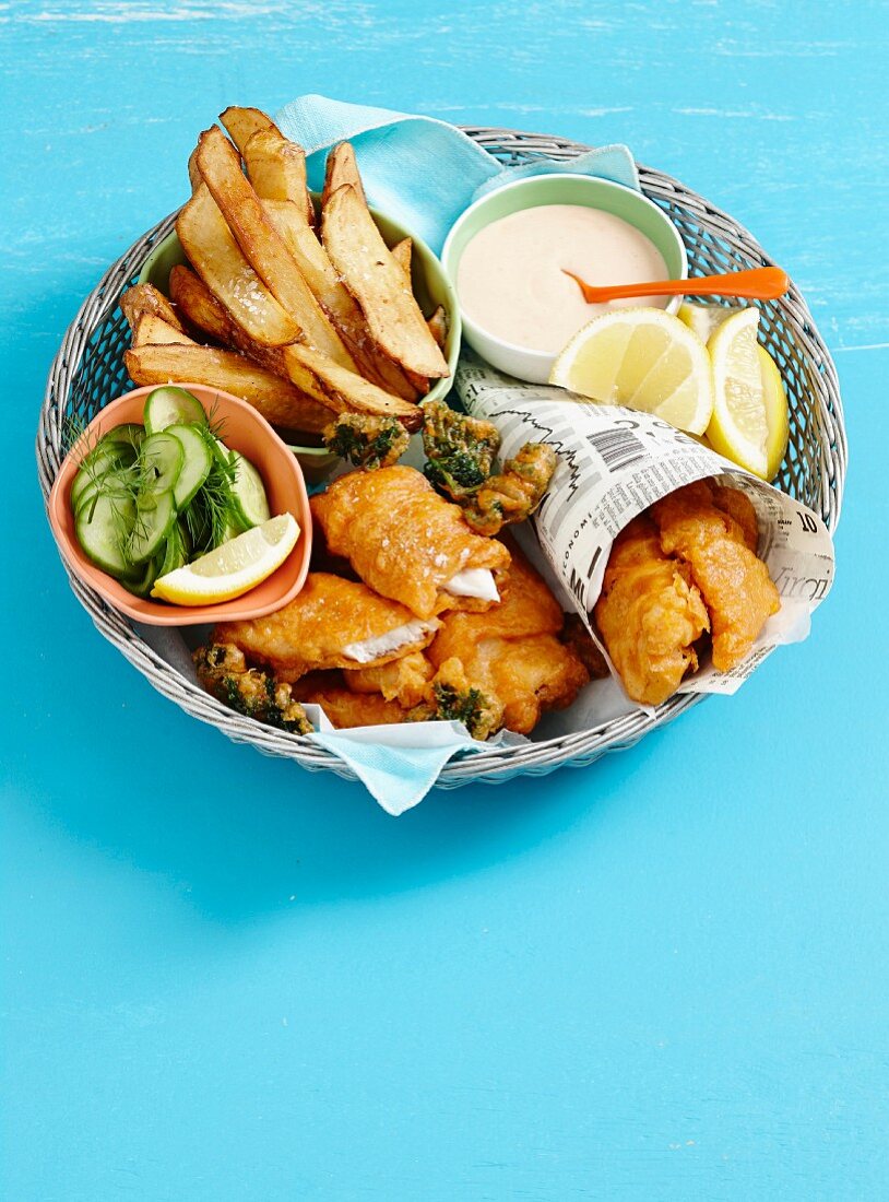 English-style seafood basket