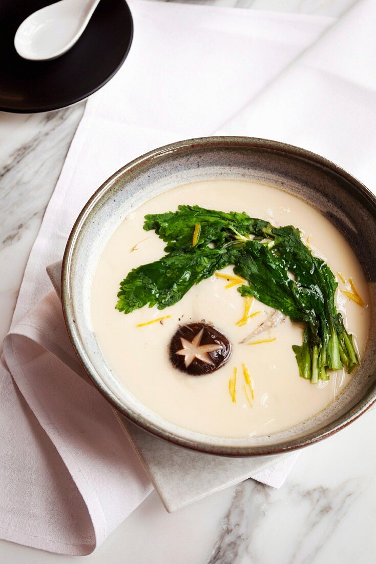 Chawan-Mushi, dish at Akachochin Restaurant, Melbourne, Australia