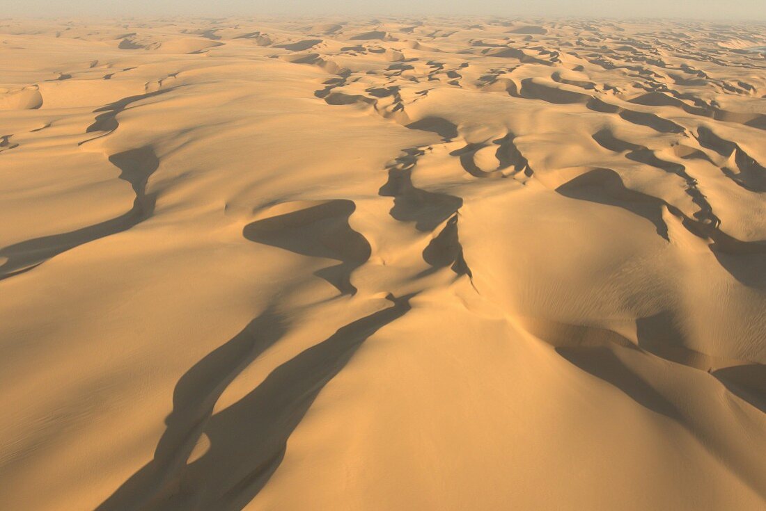 An aerial view of the Namibian desert, Namibia, Africa