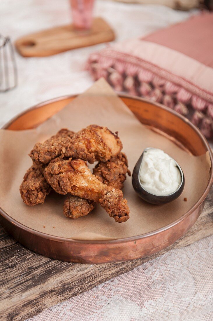 Crispy fried chicken