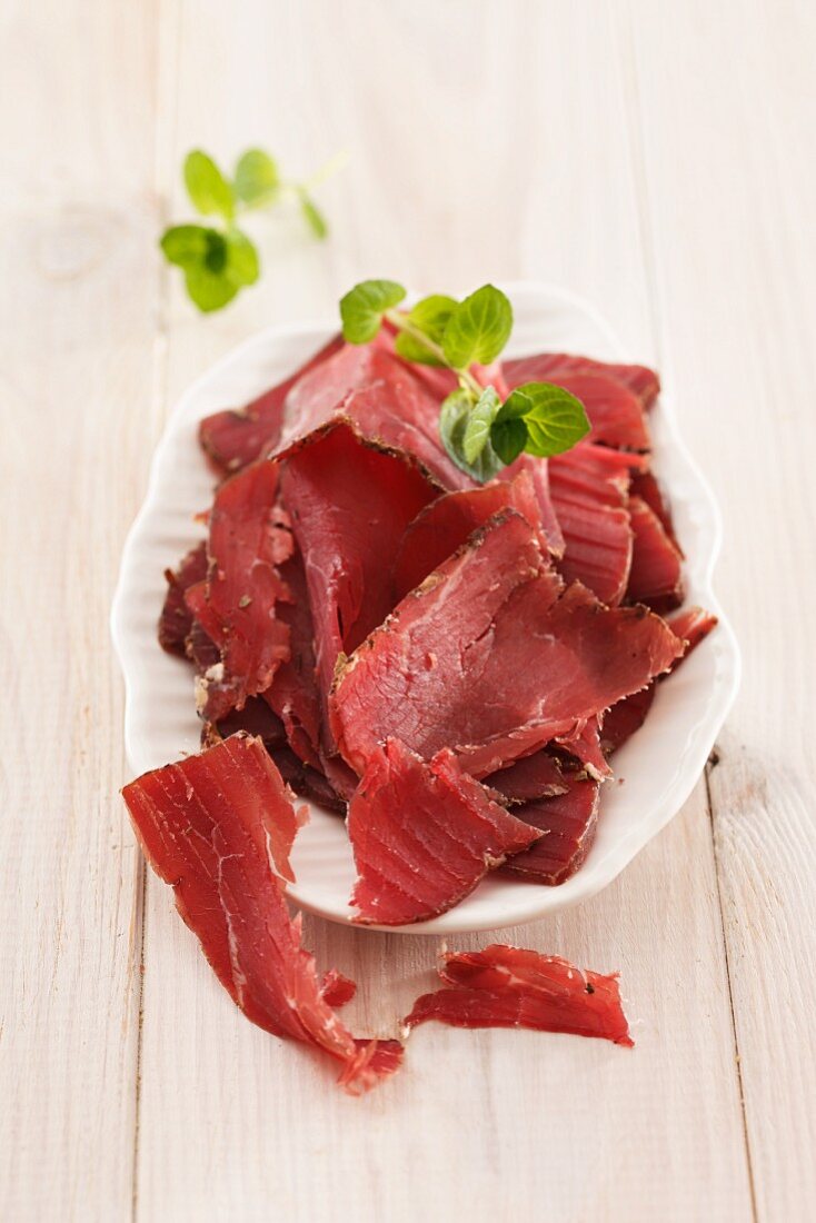 Sliced smoked beef (South Tyrol)