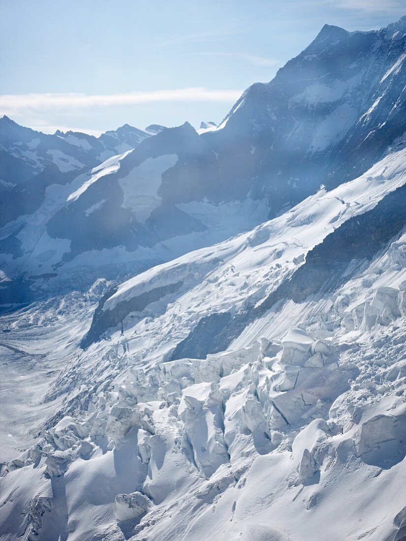 A glacier in the Bernese Oberland, Switzerland