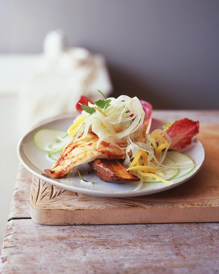 Fischsalat mit Gemüse