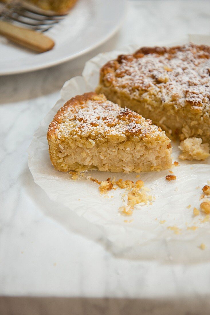 Reiskuchen mit Kokos und Streuseln