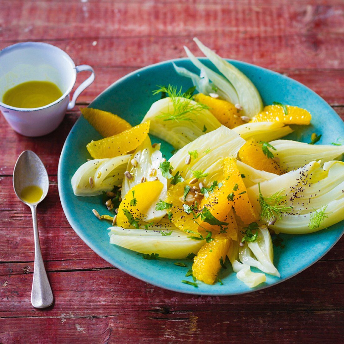 Fennel salad with oranges and coriander