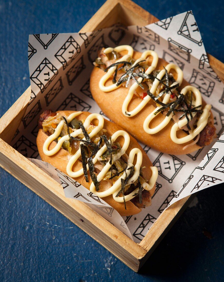 Japanese-style hot dogs