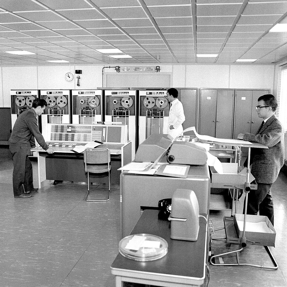 IBM 7090 computer in CERN