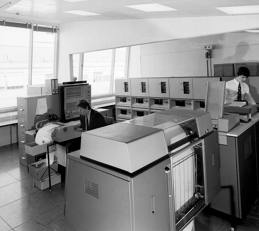 Data processing computer in CERN,1971