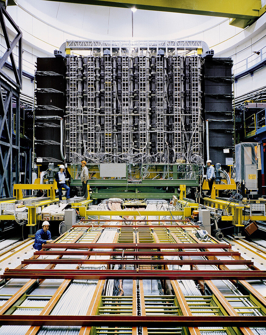 UA1 particle detector construction,CERN