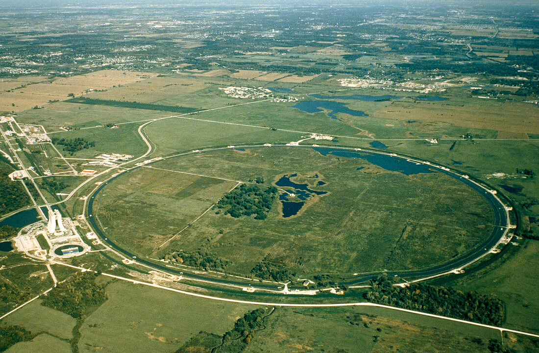 Tevatron particle collider at Fermilab