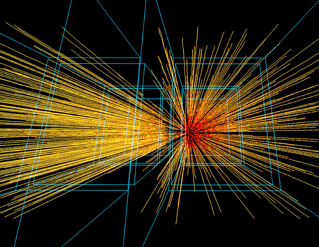 Quark-gluon plasma particle tracks