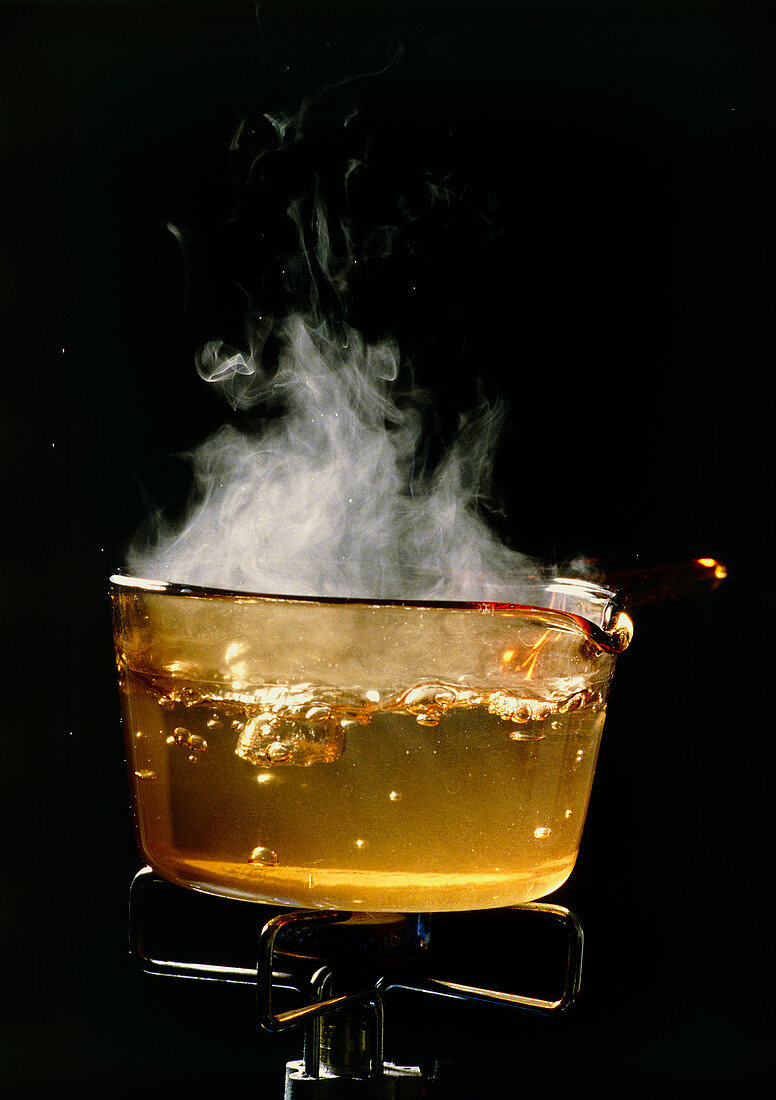Pan of boiling water