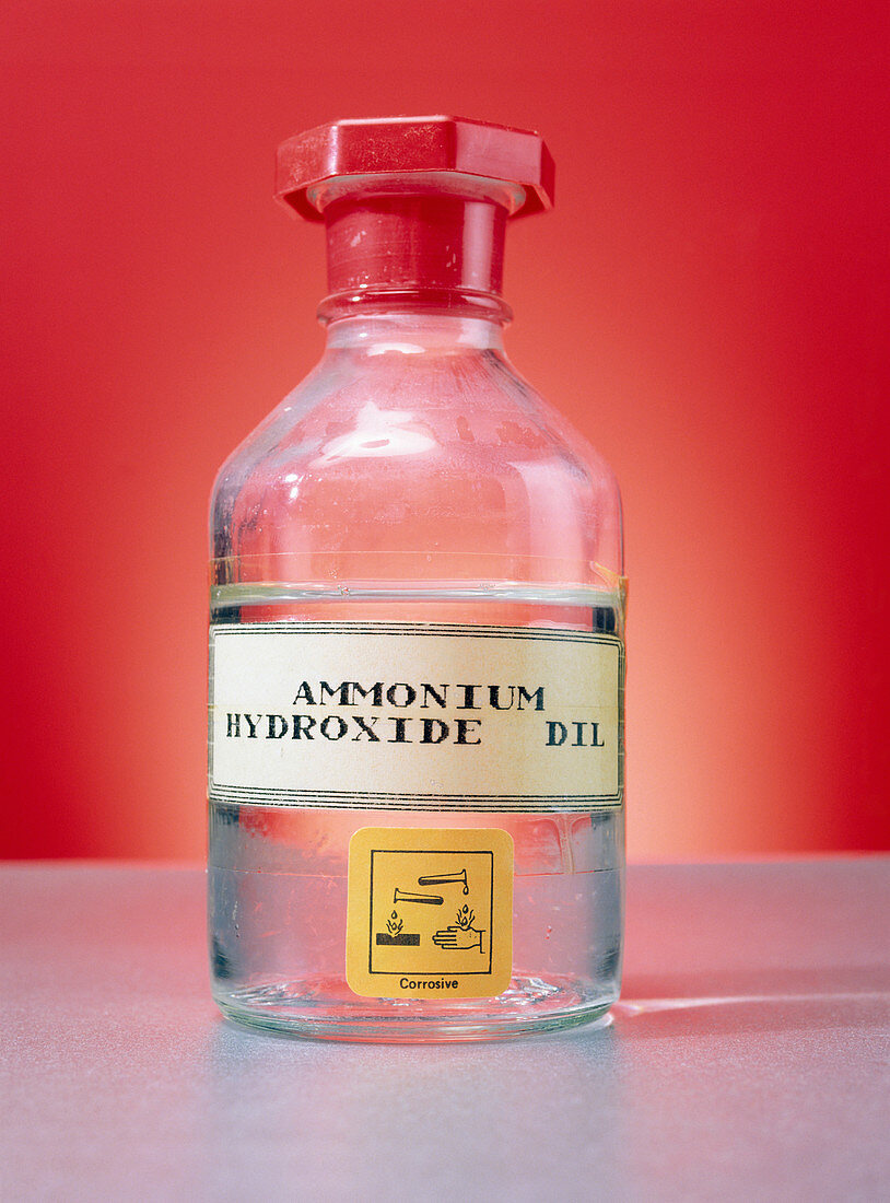 Ammonium hydroxide in bottle