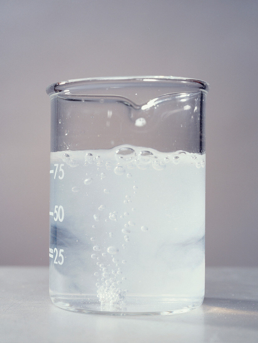 Barium reacting with water