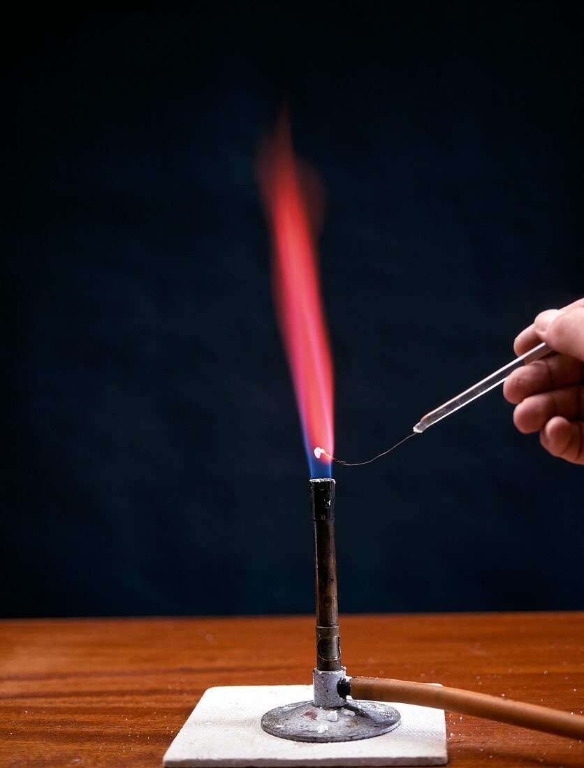 Lithium flame test
