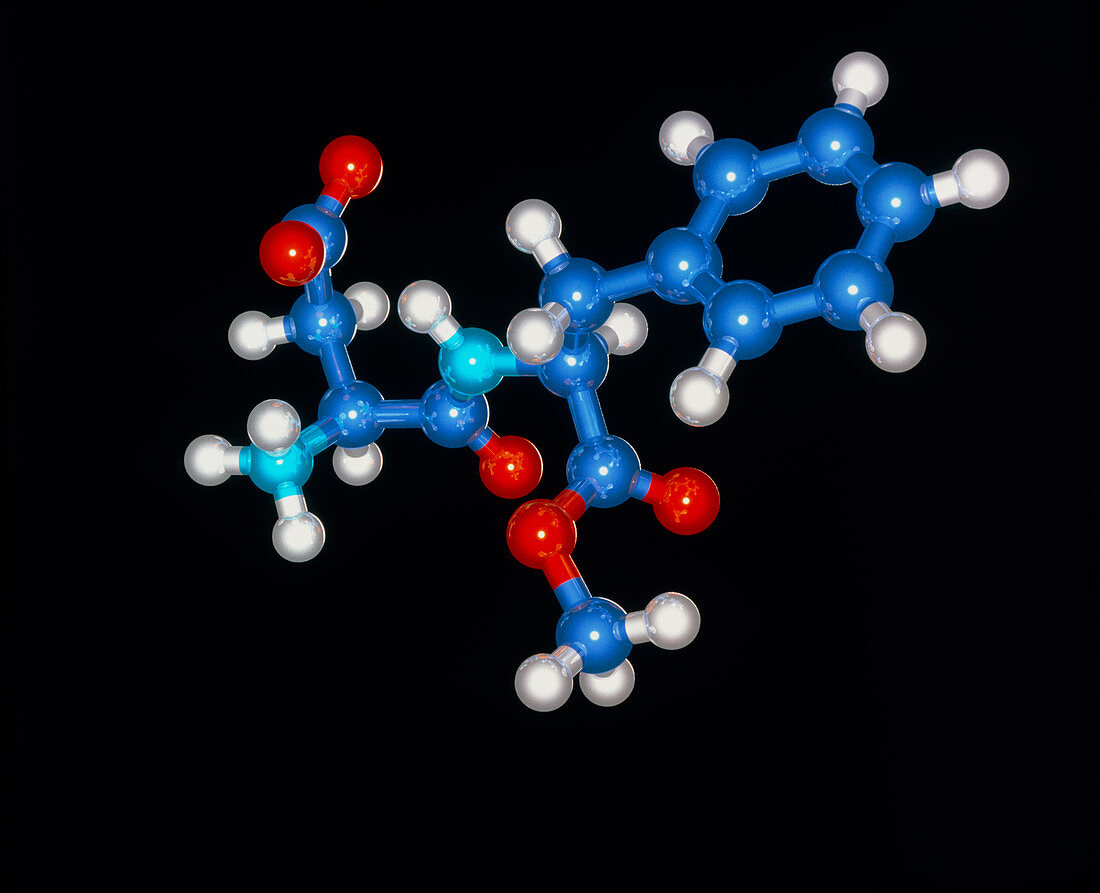 Molecule of Aspartame sweetener