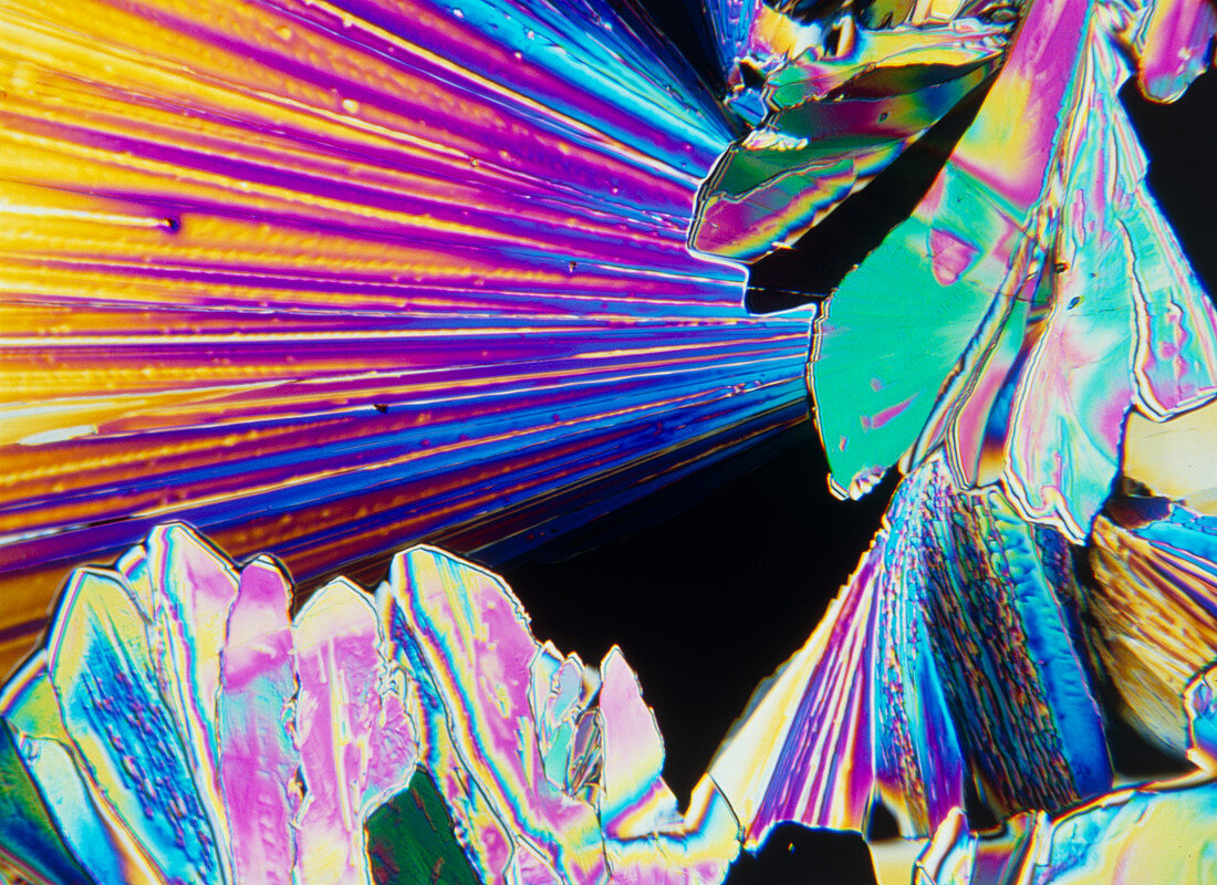 Crystals of tartaric acid