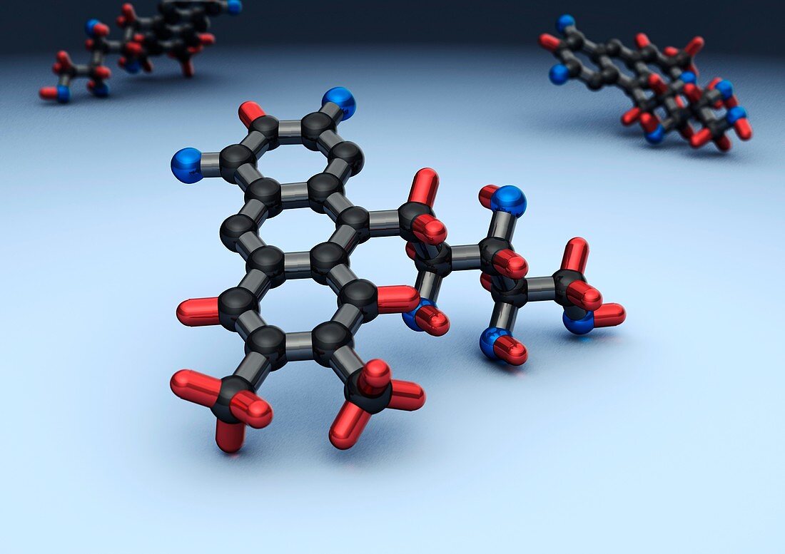 Vitamin B2,molecular models