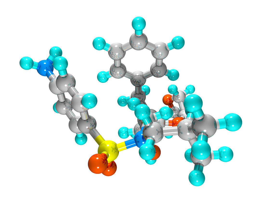 Amprenavir drug molecule