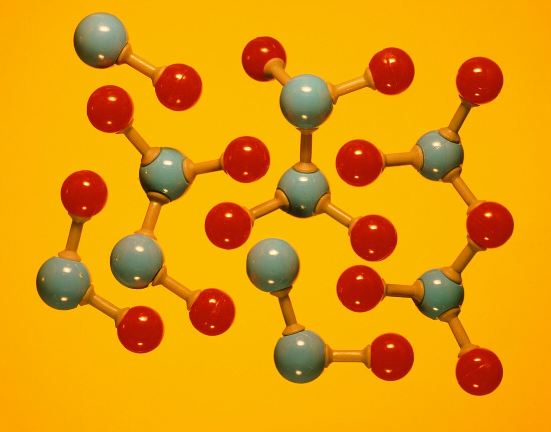 Various oxides of nitrogen molecules