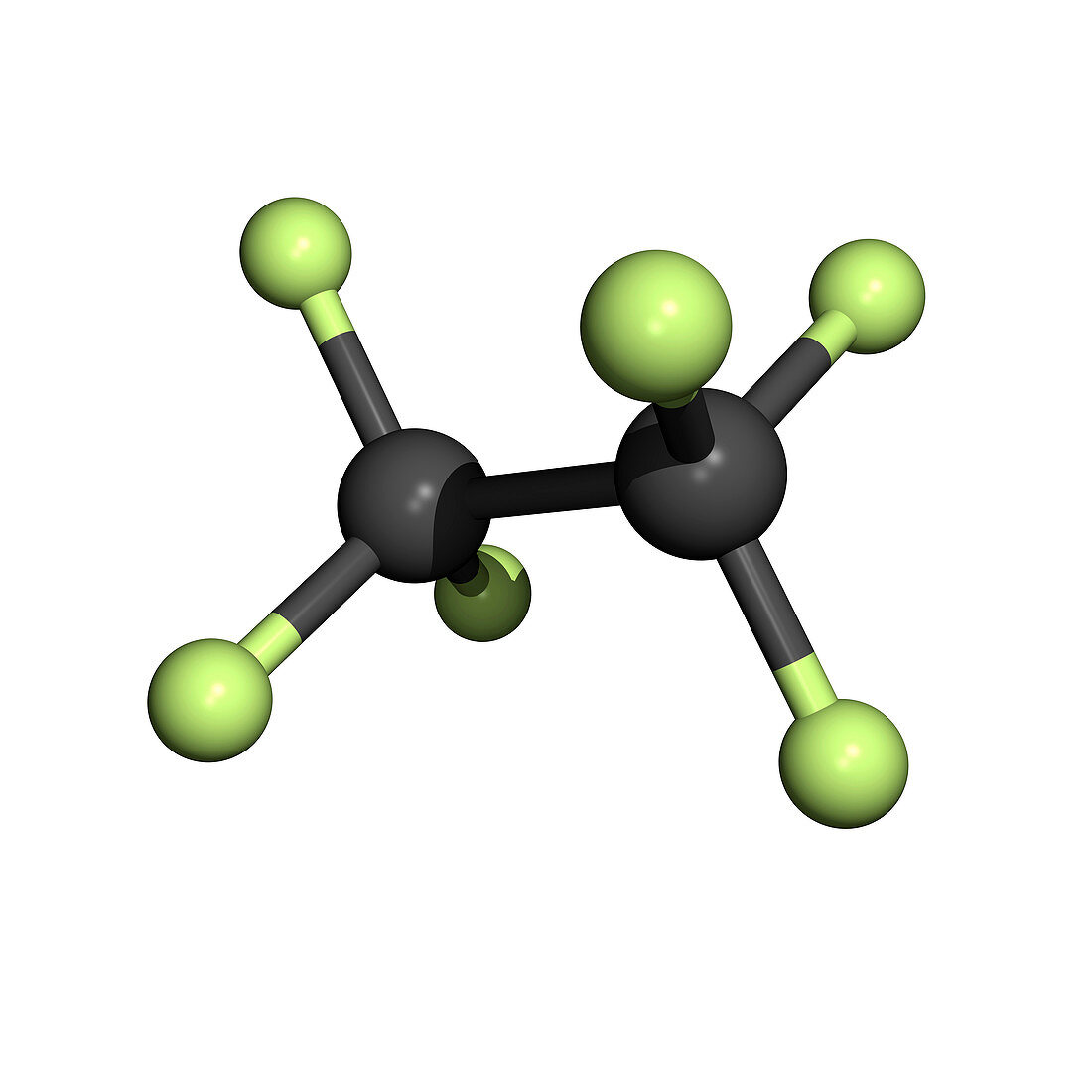 Hexafluoroethane molecule