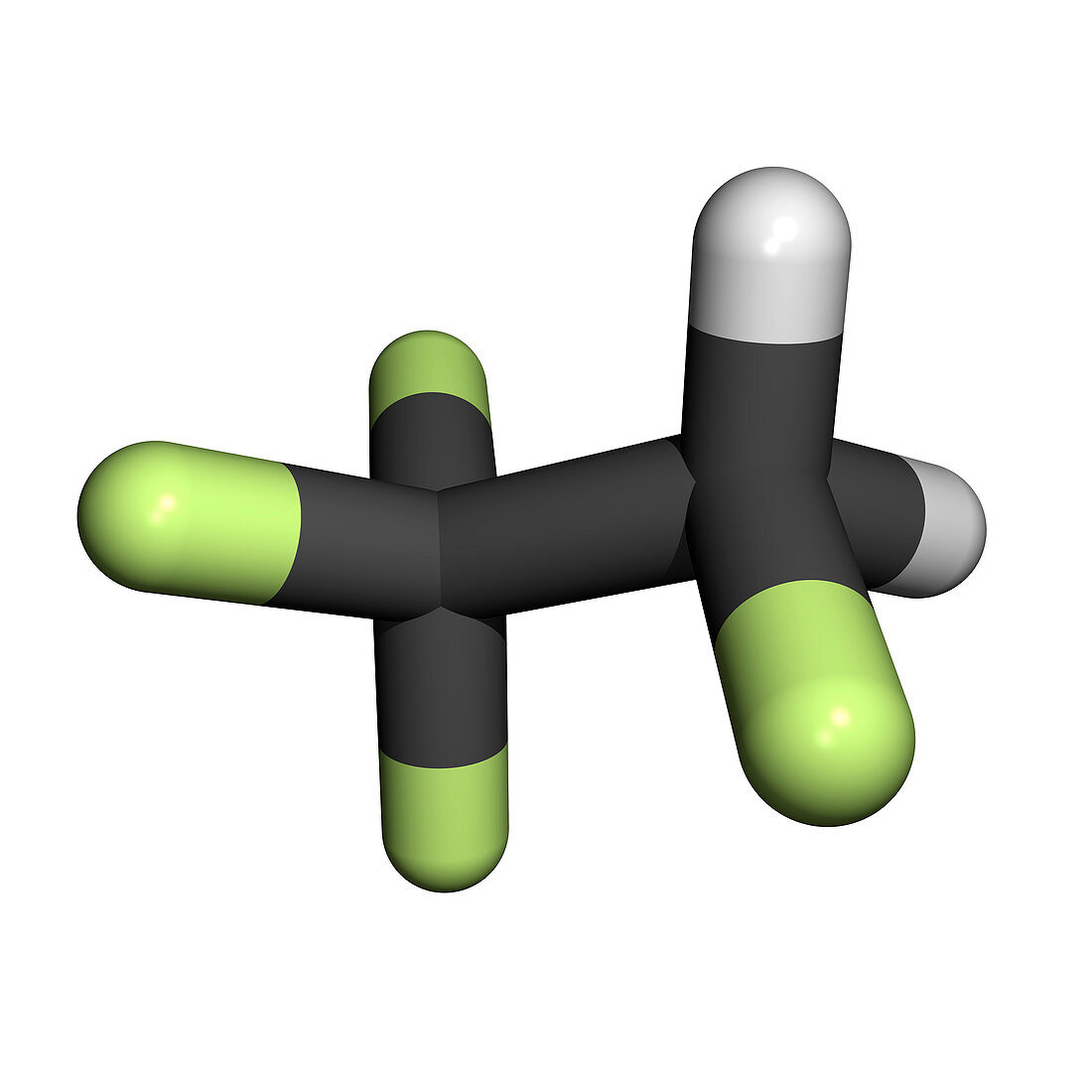 Tetrafluoroethane molecule