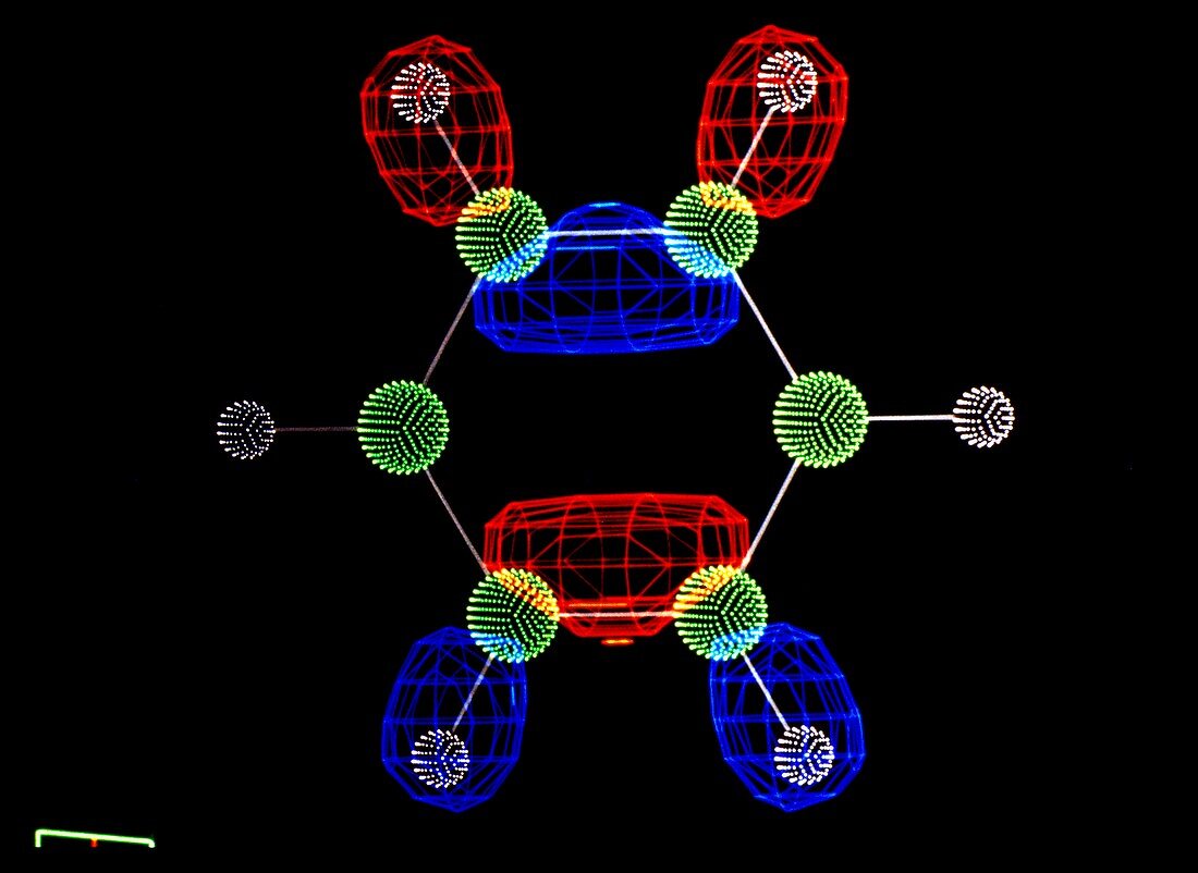 Molecular structure of benzene