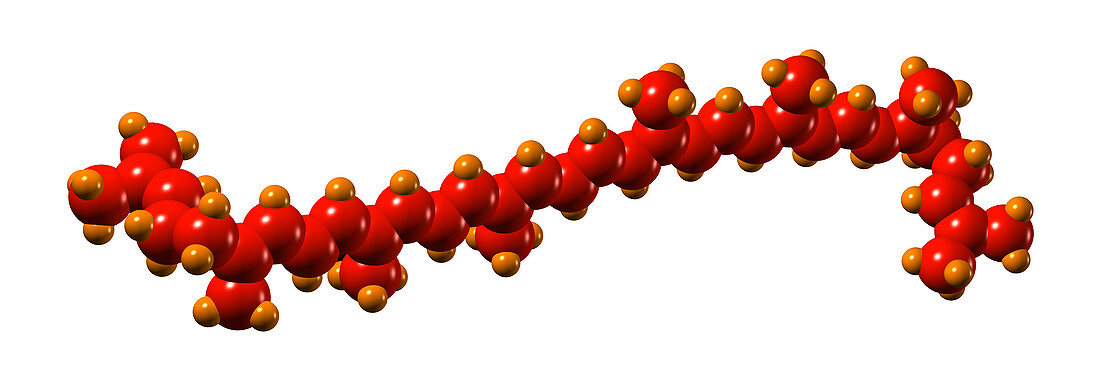 Lycopene plant pigment molecule
