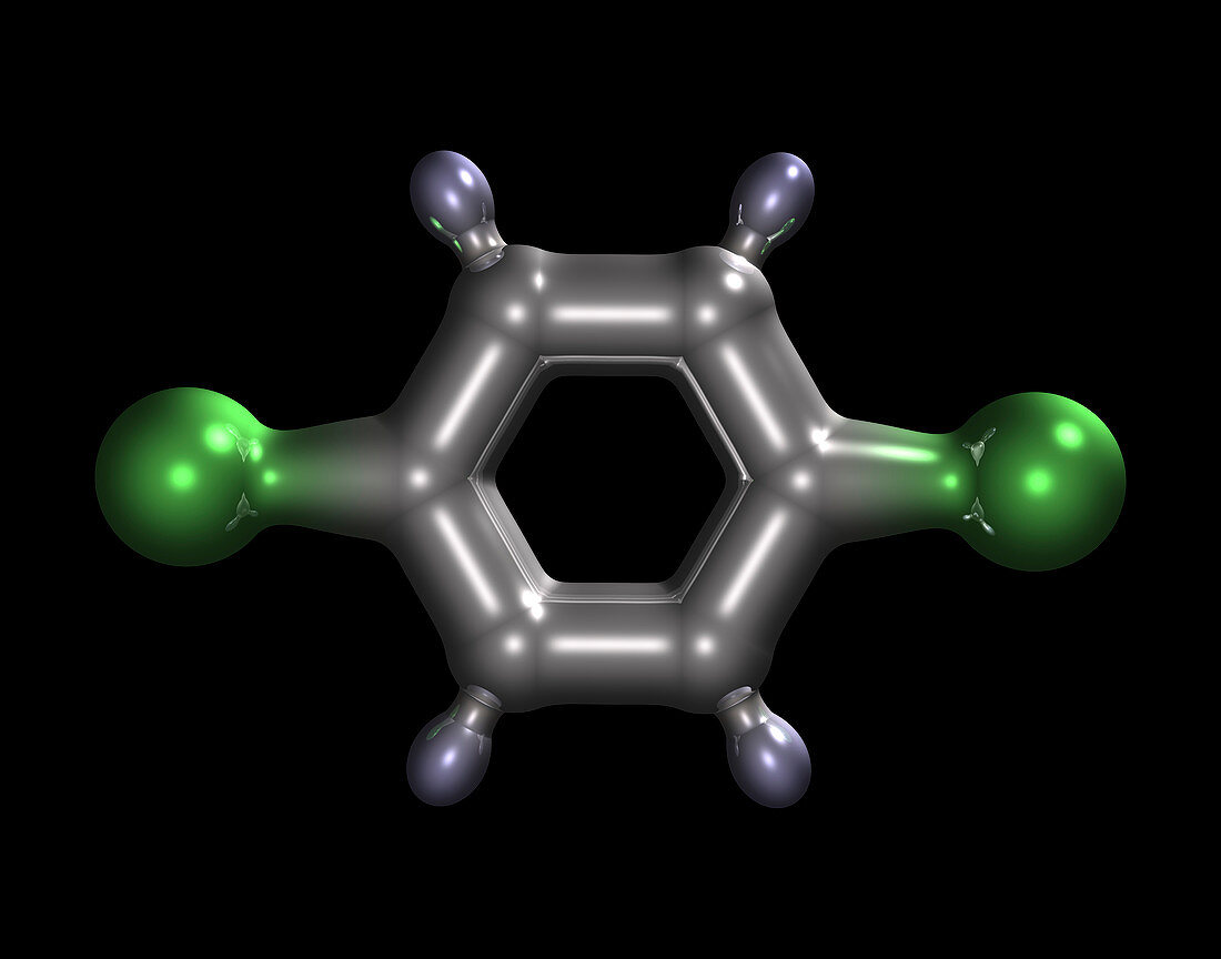 para-Dichlorobenzene molecule