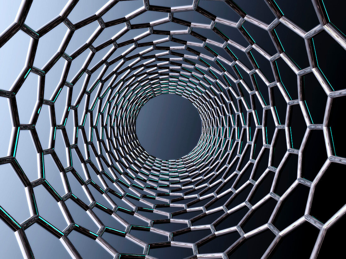 Nanotube technology,computer artwork