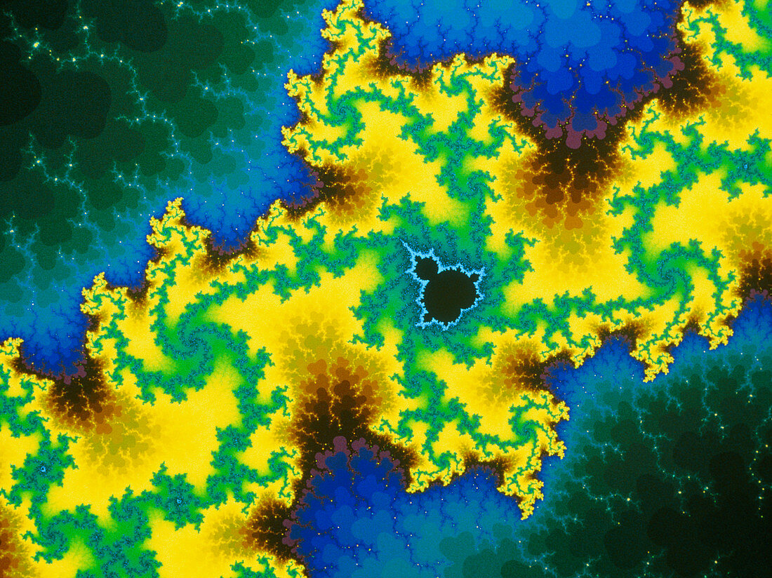 Mandelbrot fractal detail: 'Corridor of Power'