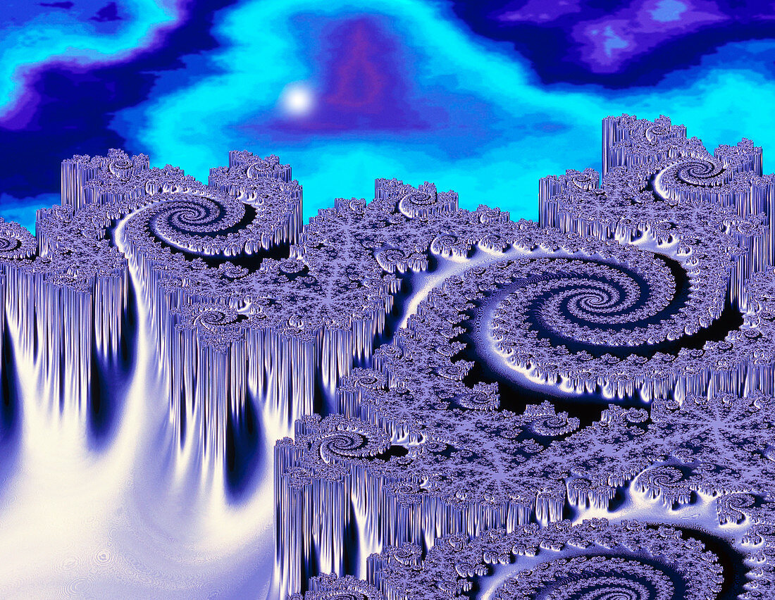 3D julia fractal landscape: Plutonia