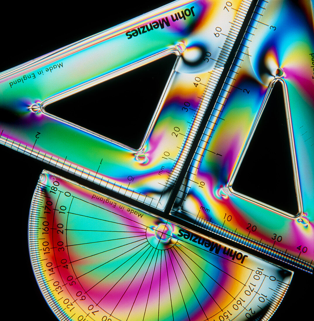 Stress patterns in geometry instruments